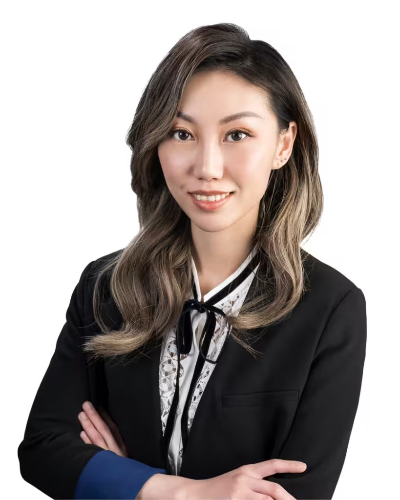 Olivia Wang, luxury residential sales specialist at VanHaus, posing confidently for a vancouver real estate headshot.